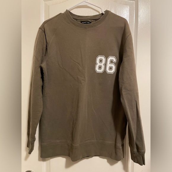 Helmut Lang Olive Crewneck Sweatshirt - Picture 1 of 4